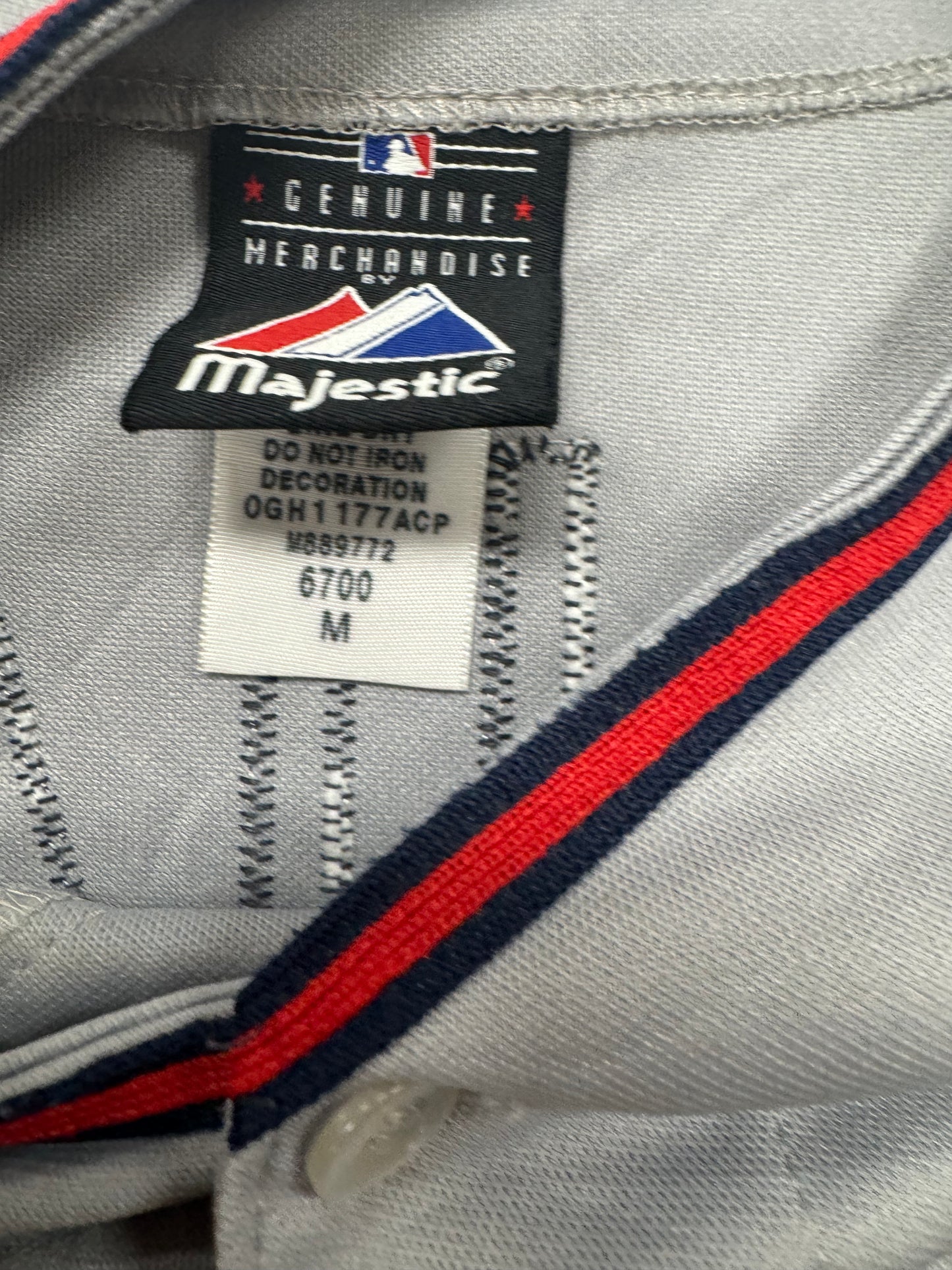 Vintage Minnesota Twins MLB Joe Mauer Grey Baseball Jersey(Medium)