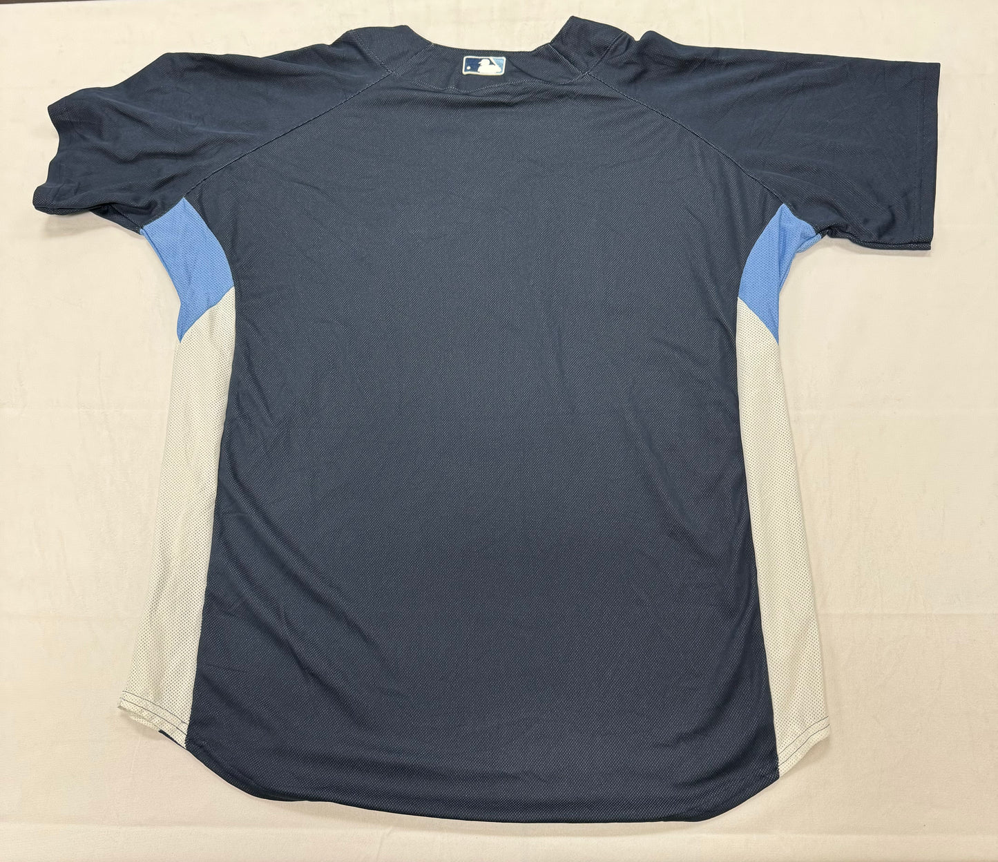 Vintage Tampa Bay Rays MLB Team Navy Baseball Jersey(Large)