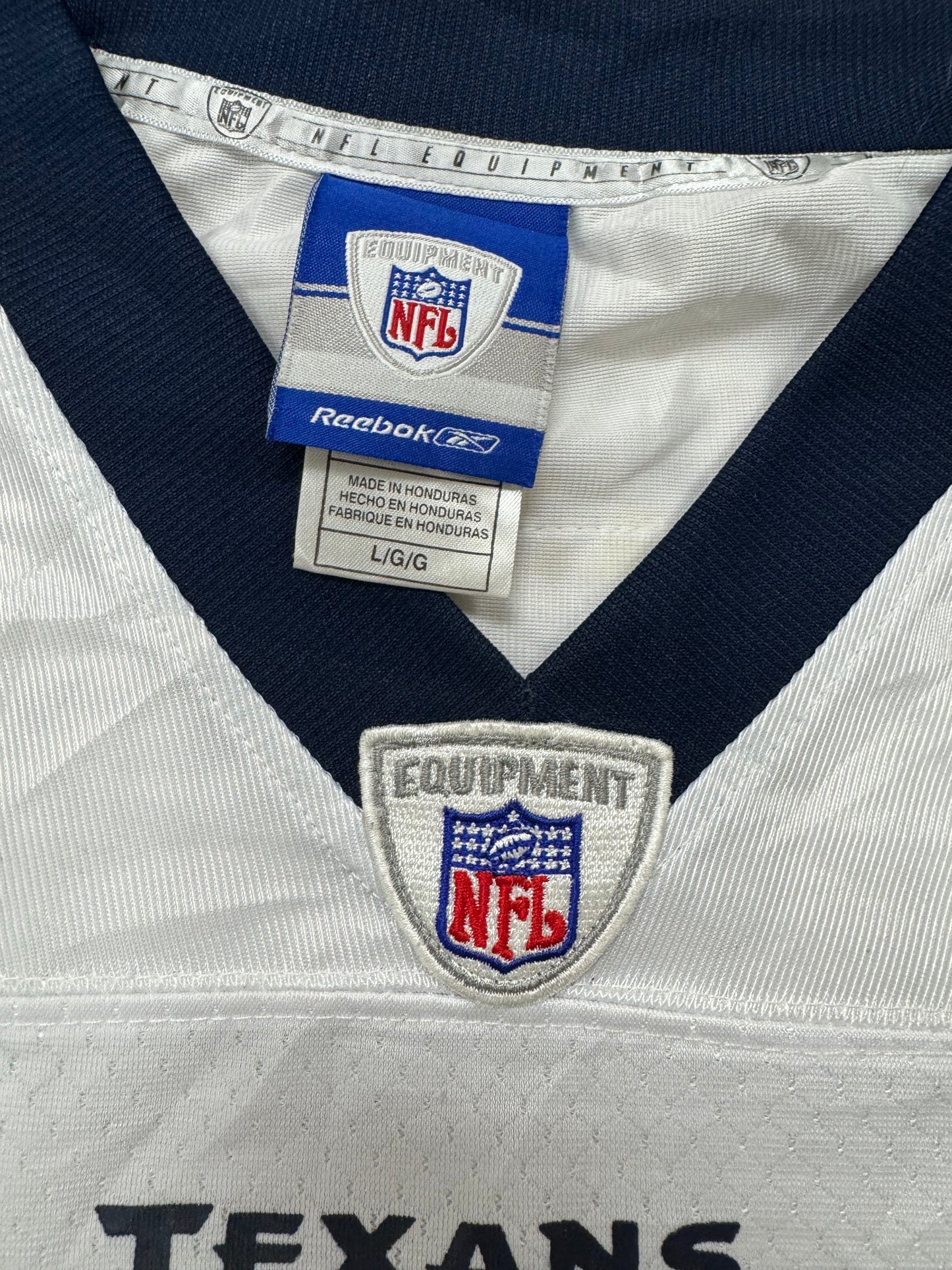 Vintage Houston Texans NFL Mario Williams White Football Jersey(Large)
