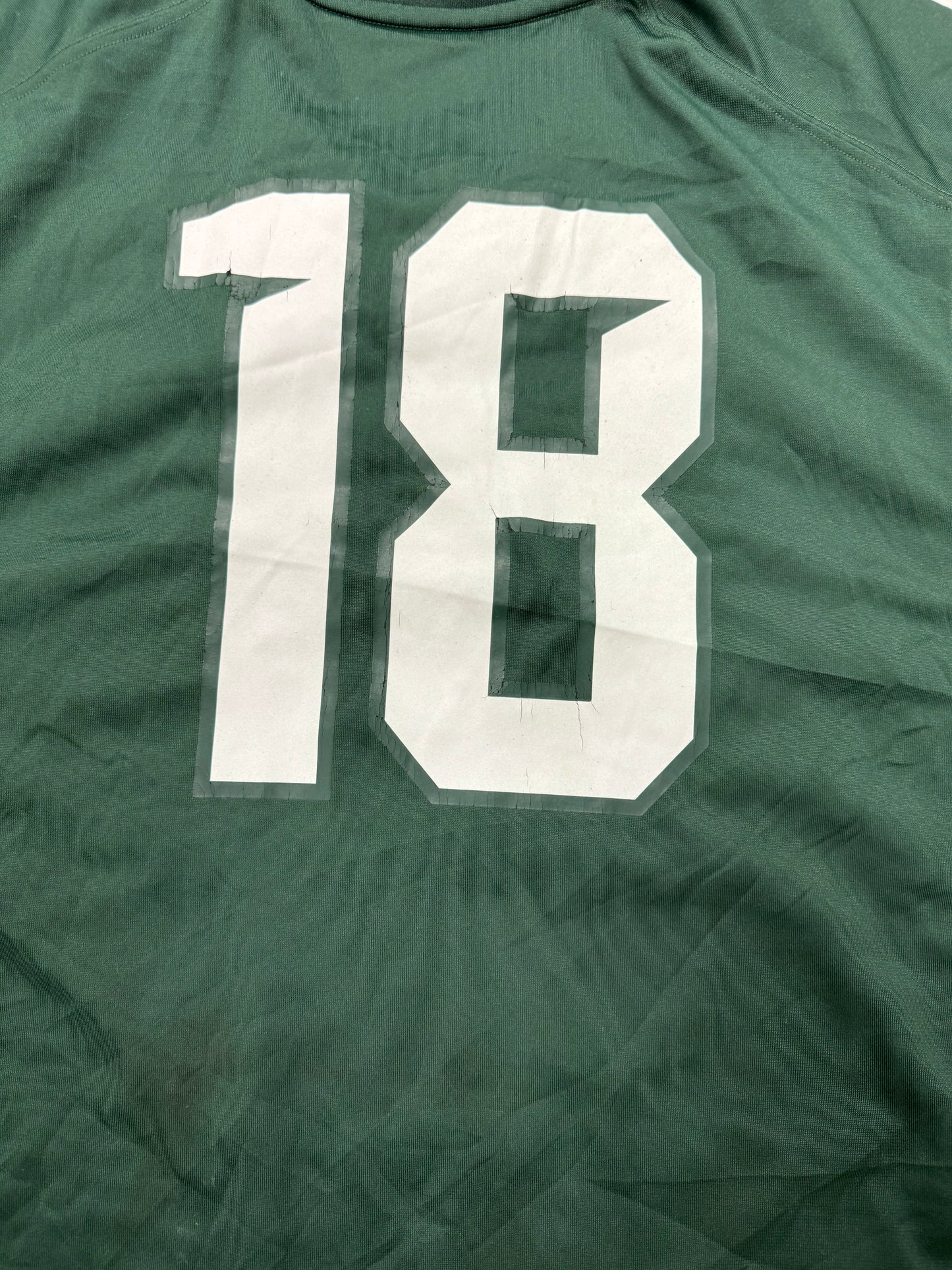 Vintage Michigan State Spartans NCAA College Football Green Jersey(XL)