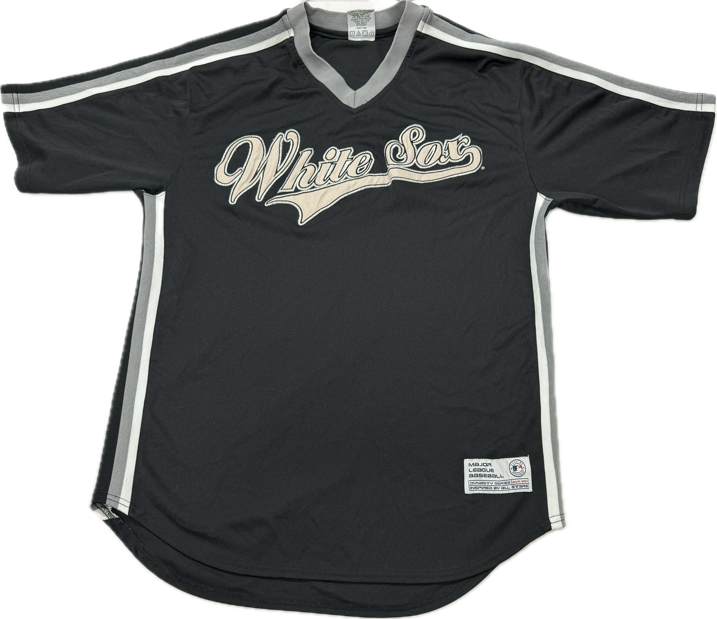 Vintage Chicago White Sox MLB Team Black Baseball Jersey(Women's Medium)