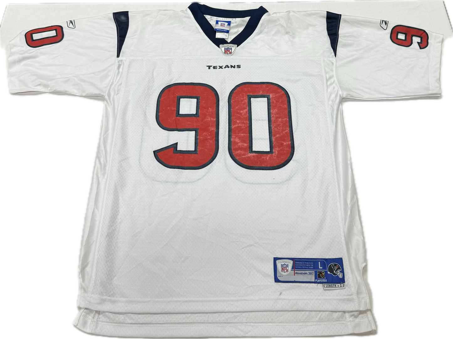 Vintage Houston Texans NFL Mario Williams White Football Jersey(Large)
