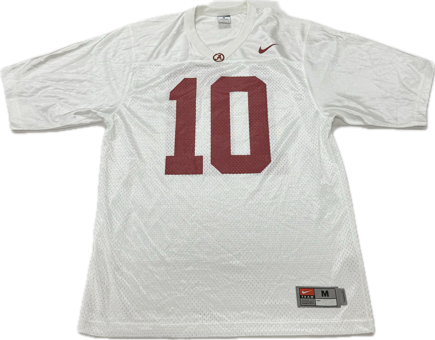 Vintage Alabama Crimson Tide NCAA College Football White Jersey(Medium)