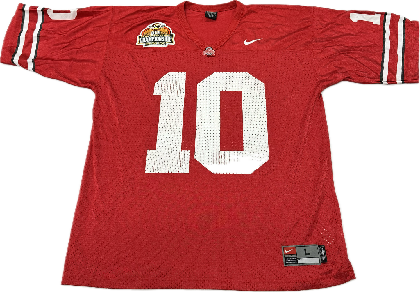Vintage Ohio State Buckeyes NCAA College Football Red Jersey(Large)