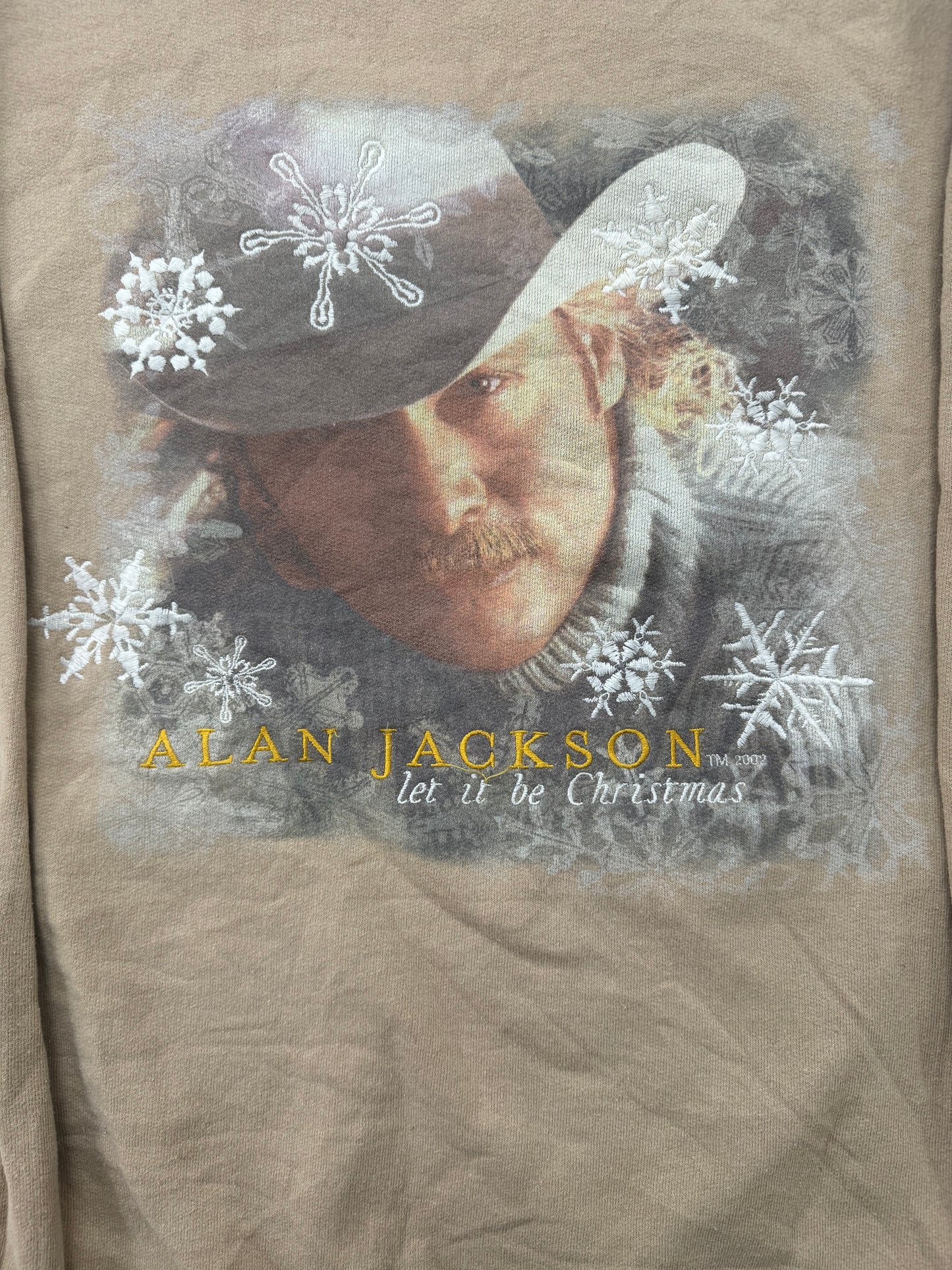 Vintage Alan Jackson Christsmas Crewneck Sweatshirt(Large)