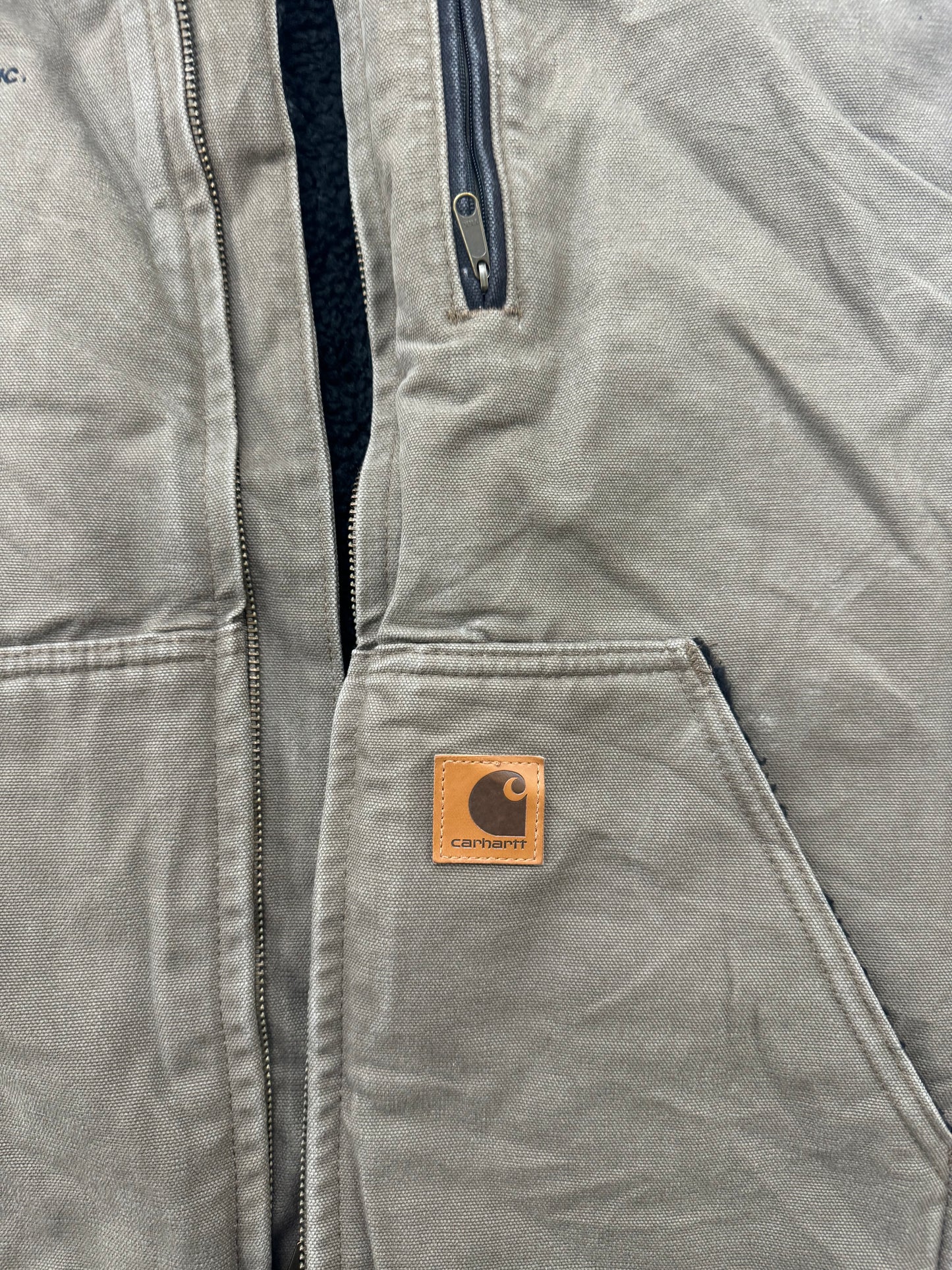 Vintage Carhartt Workwear Heavyweight Zip Up Vest(XXL)