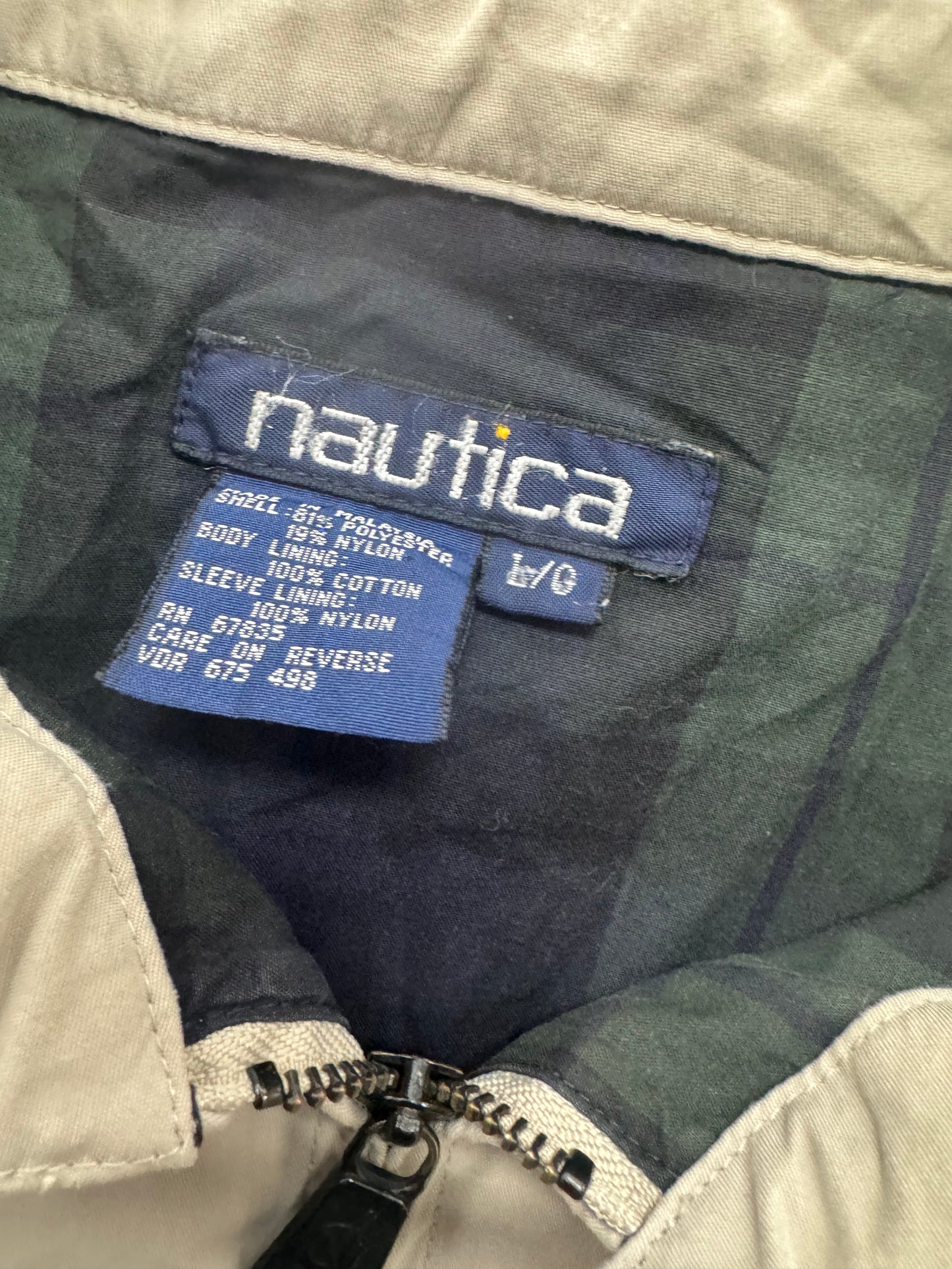 Vintage Nautica Raincoat WIndbreaker Zip Up Jacket(Large)