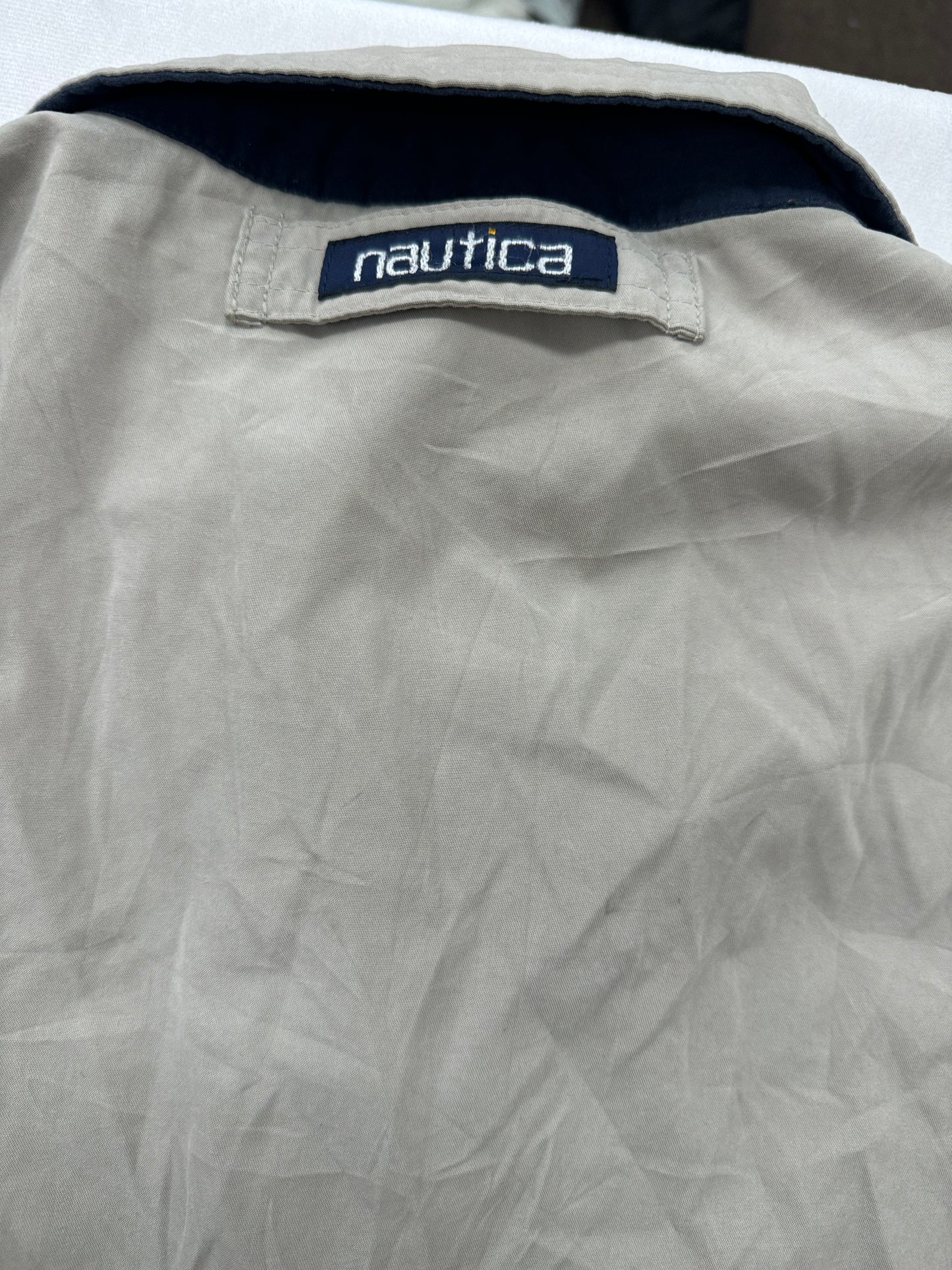 Vintage Nautica Raincoat WIndbreaker Zip Up Jacket(Large)