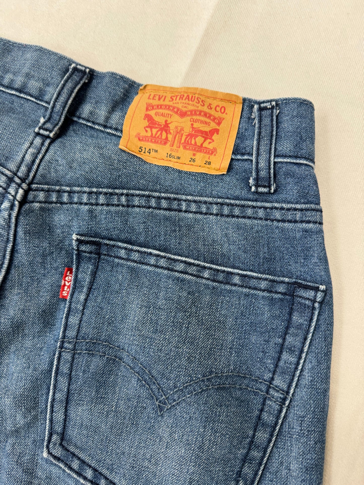 Vintage Levi's 514  Straight Dark Wash Denim Pants Jeans(26 x 28)