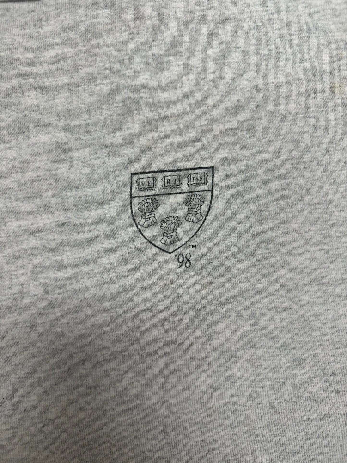 Vintage Veritas Harvard University Shield Logo Tee Shirt(XL)