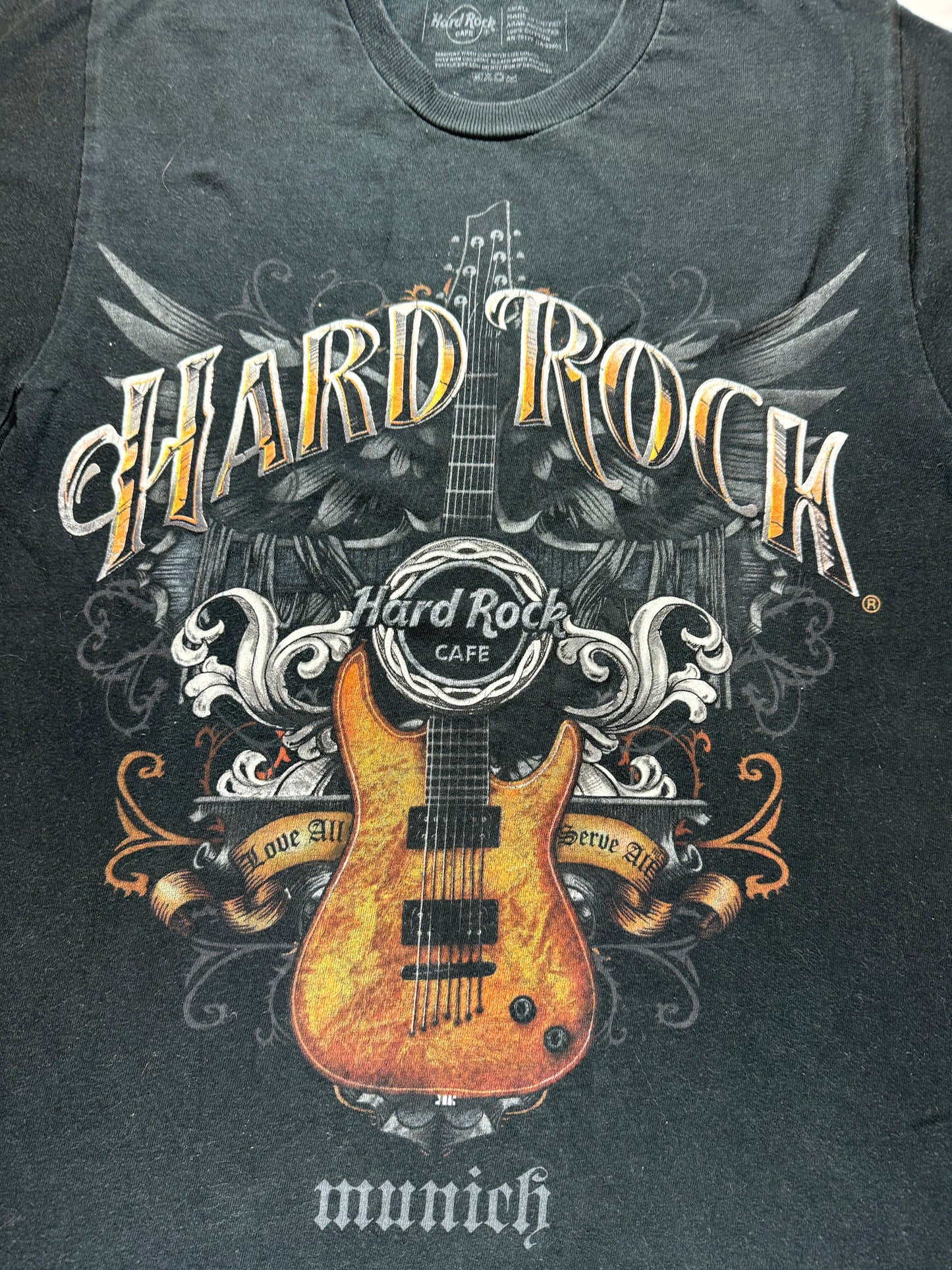 Vintage Hard Rock Cafe Munich Guitar Tee(Small)