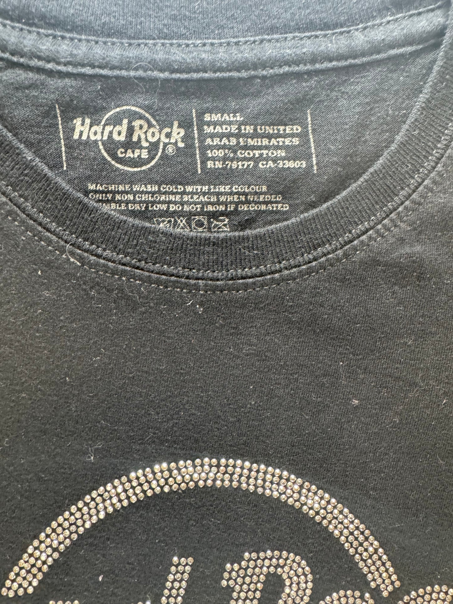 Vintage Hard Rock Cafe Barcelona Logo Tee(Women's Small)