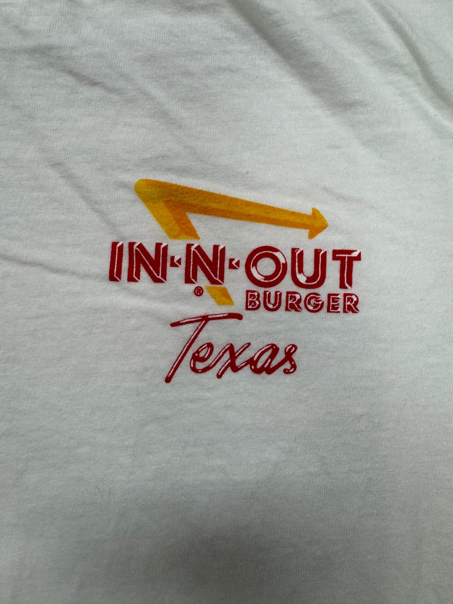 Vintage In n Out Burger Logo Texas Vacation Tee(Small)