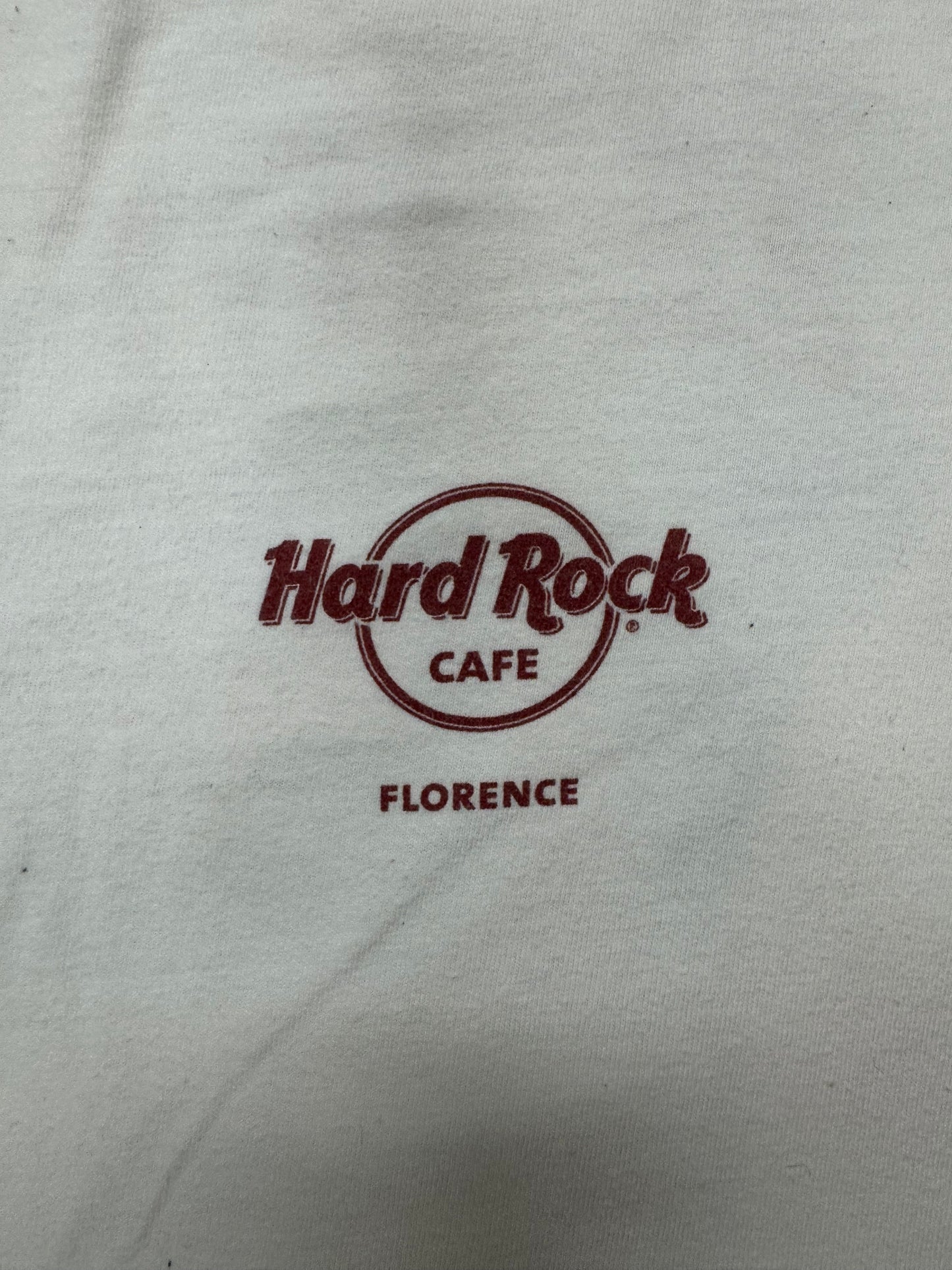 Vintage Hard Rock Cafe Logo Florence Italy Vacation Tee(Large)