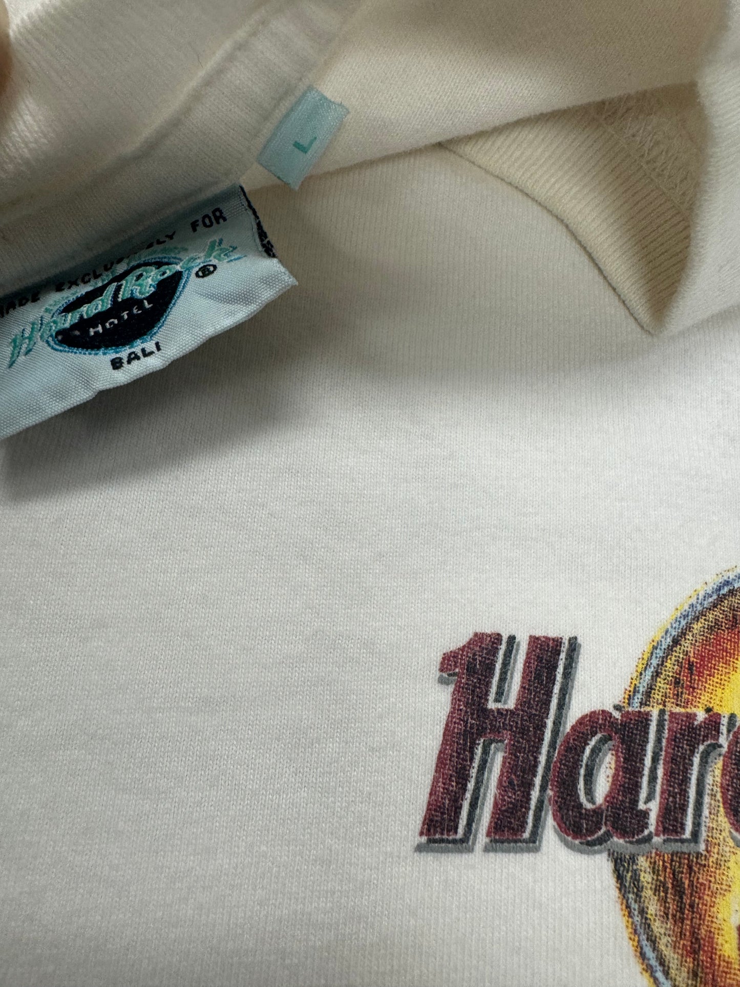 Vintage Hard Rock Cafe Logo Hotel Bali Vacation Tee(Large)