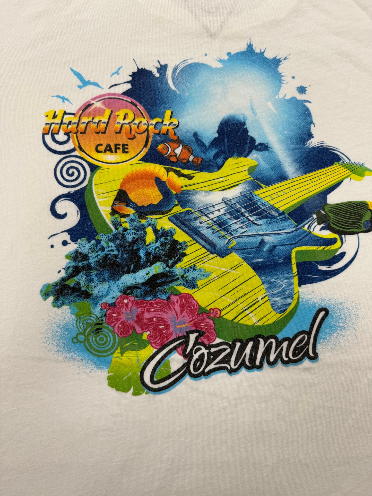 Vintage Hard Rock Cafe Logo Cozumel Mexico Vacation Tee(Large)