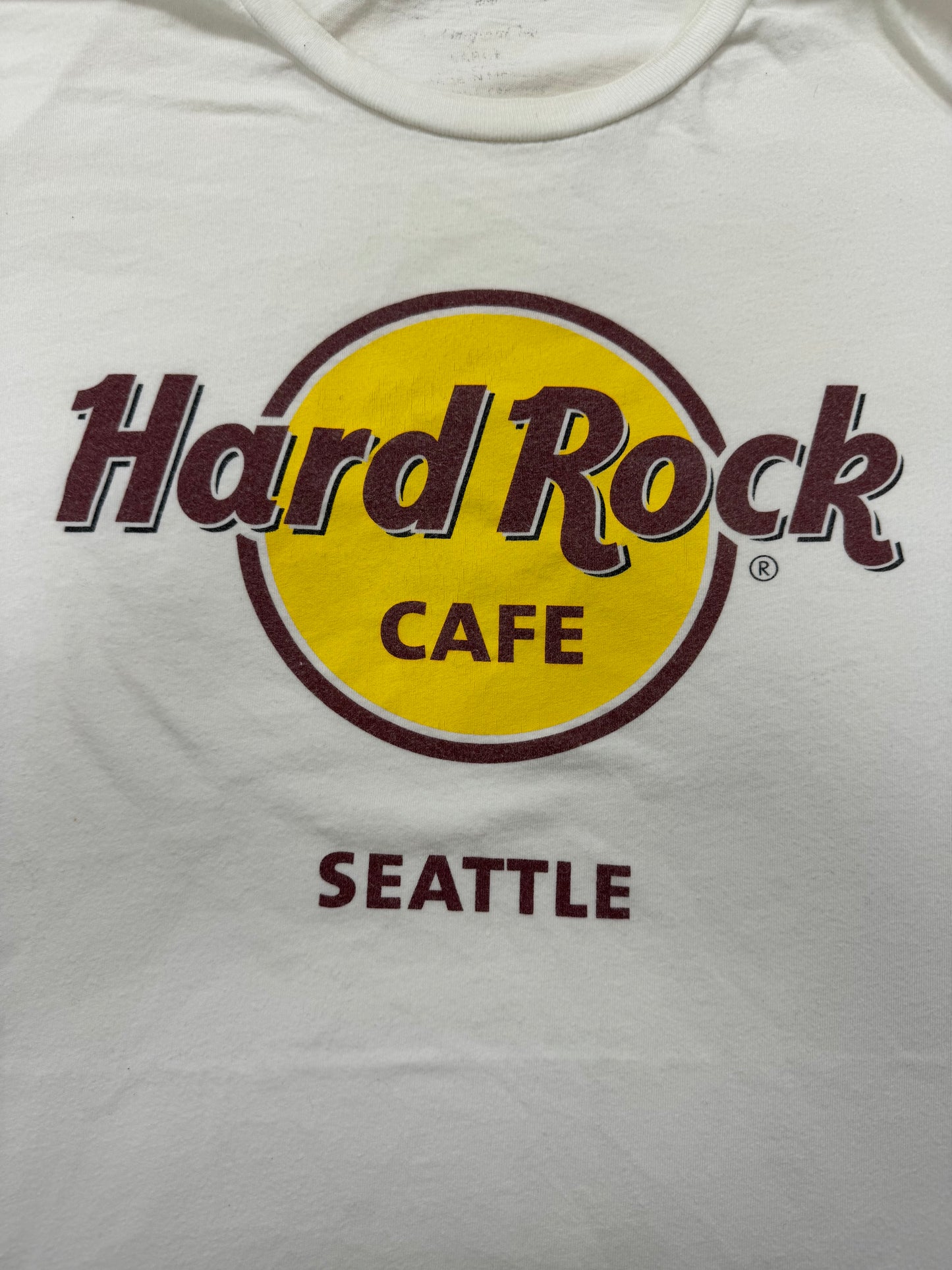 Vintage Hard Rock Cafe Logo Seattle Washington Vacation Tee(Medium)