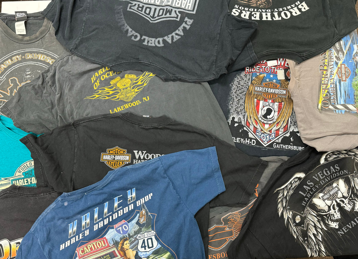 GRADE A Harley Davidson Tees Mystery Packs/Bundles