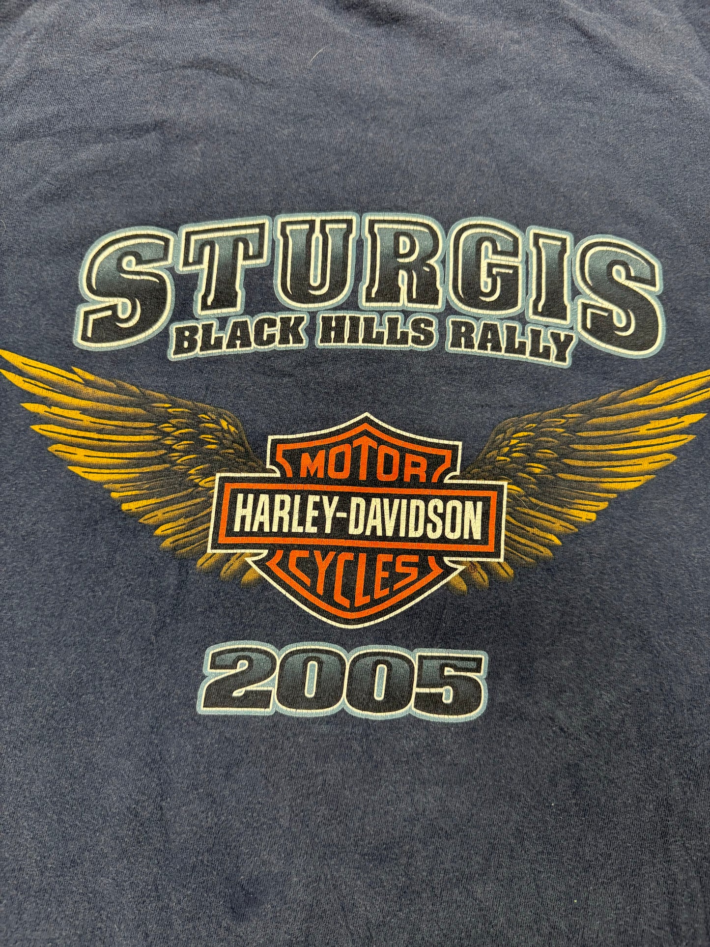 Vintage Sturgis X Harley Davidson Biker Logo Tee(XL)