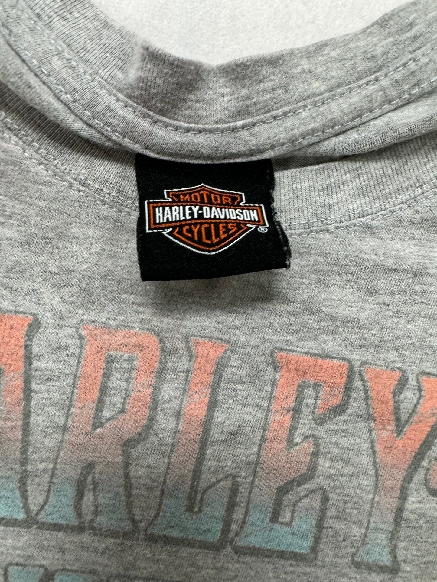 Vintage Harley Davidson Biker Logo Tee(Women's Medium)