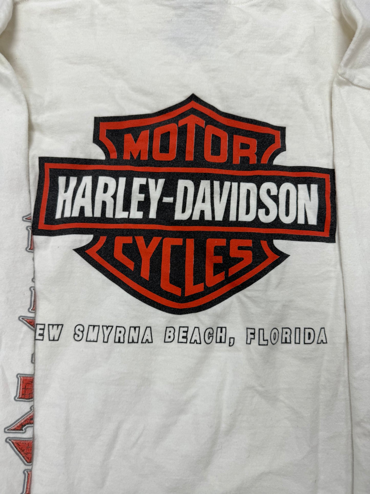 Vintage Harley Davidson Biker Logo Florida Longsleeve Tee(Medium)