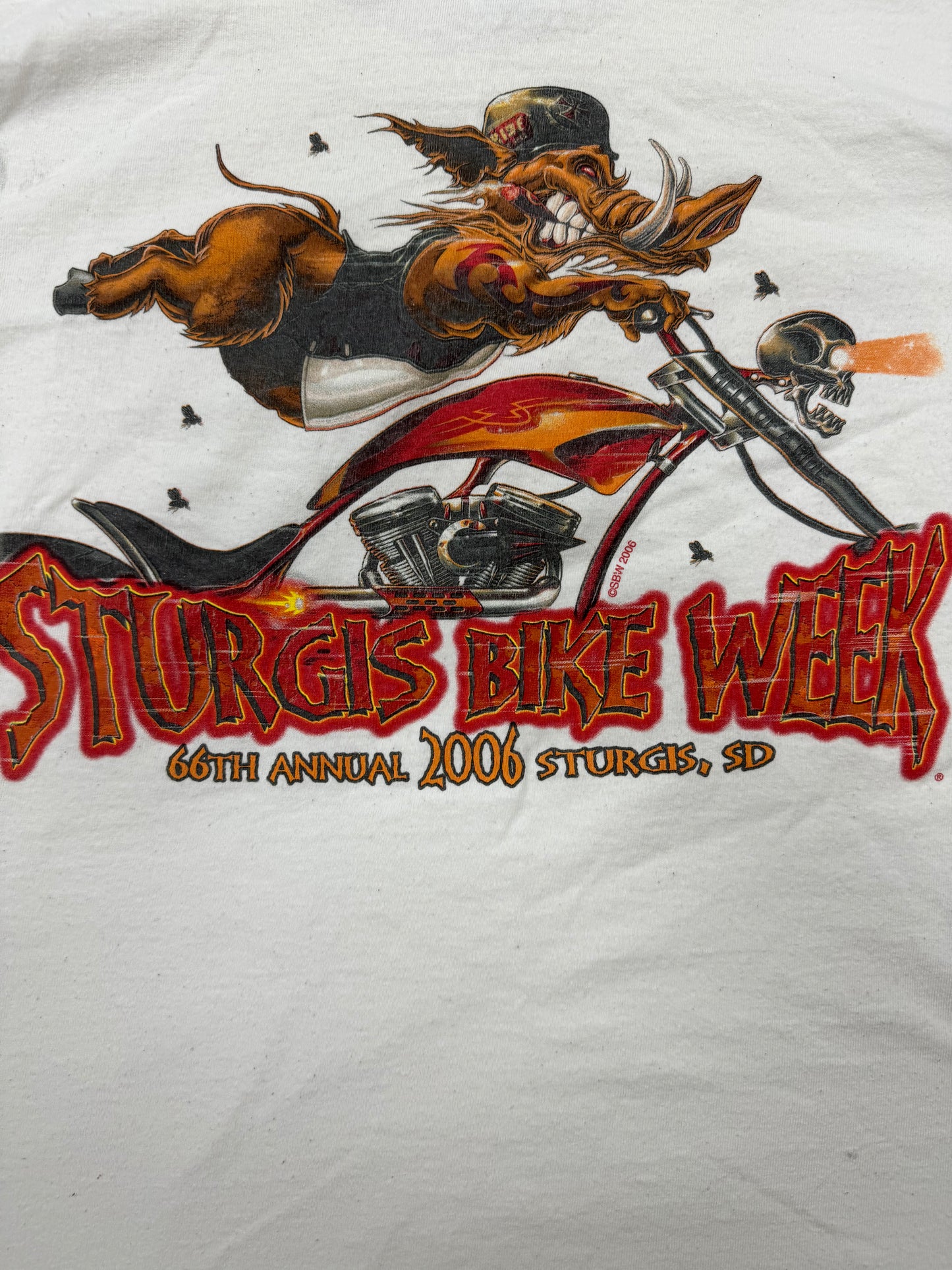 Vintage Sturgis Bike Week 2006 Biker Logo Vacation Tee(XXL)