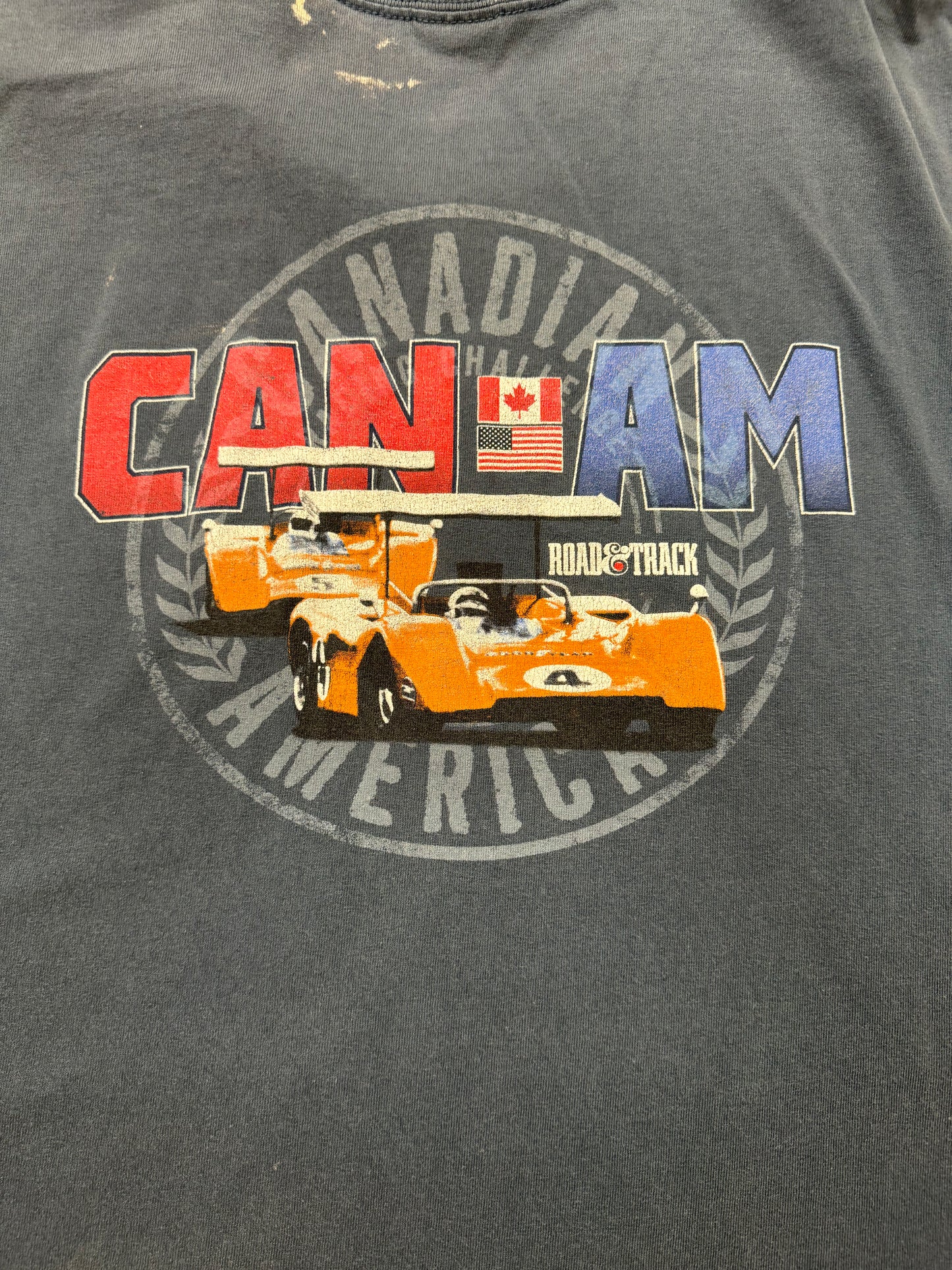 Vintage Can Am Racing Auto Car Logo Tee(XXL)