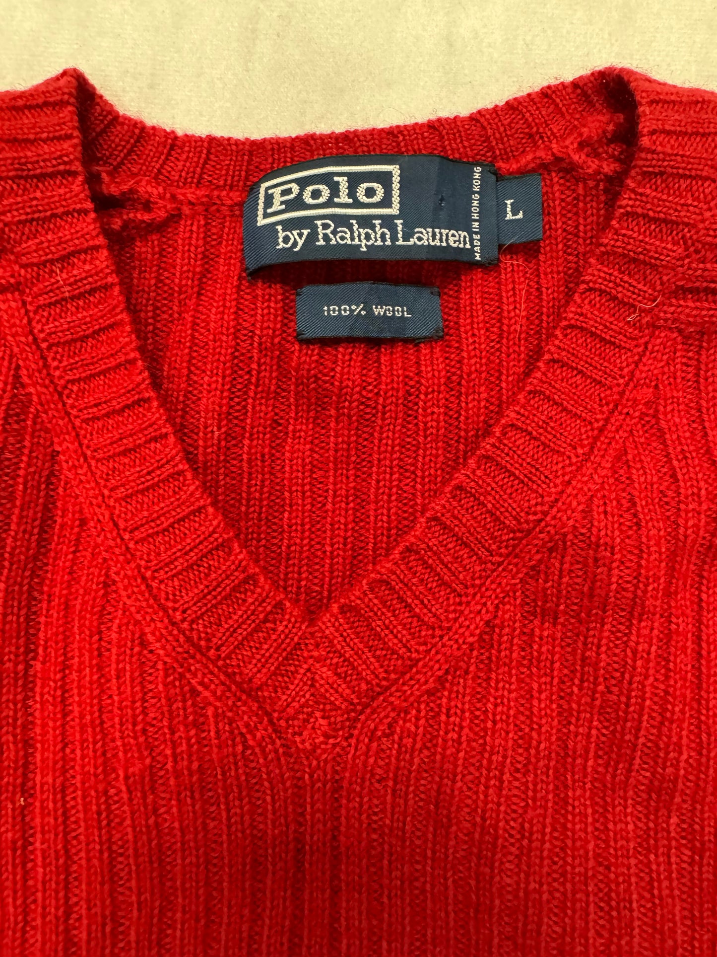 Vintage Polo by Ralph Lauren Knit Crewneck Sweatshirt(Large)