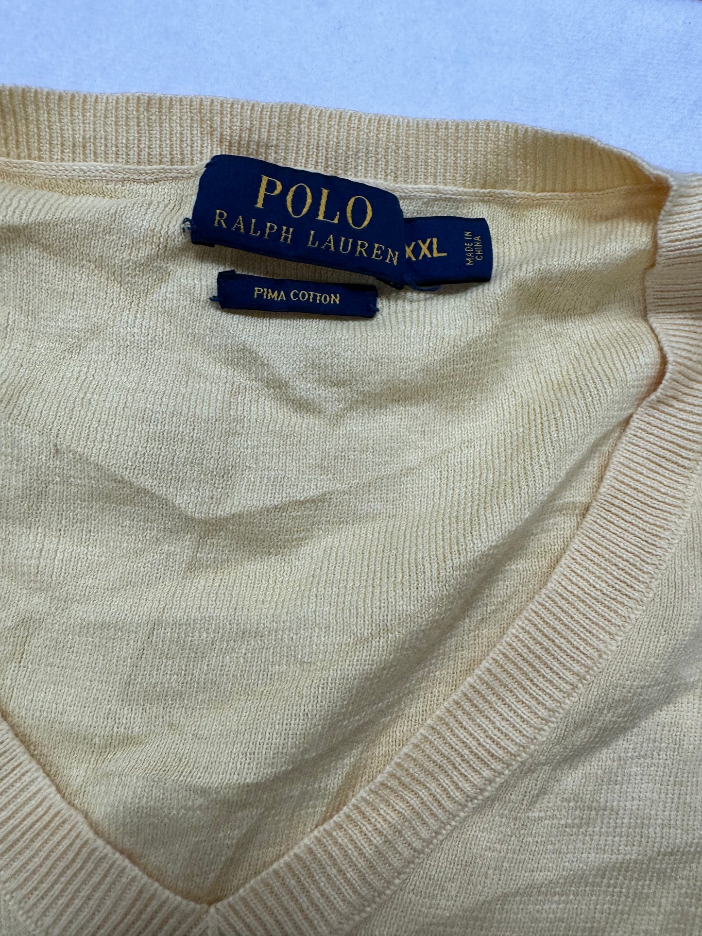 Vintage Polo by Ralph Lauren Logo Knit Crewneck Sweater(XXL)