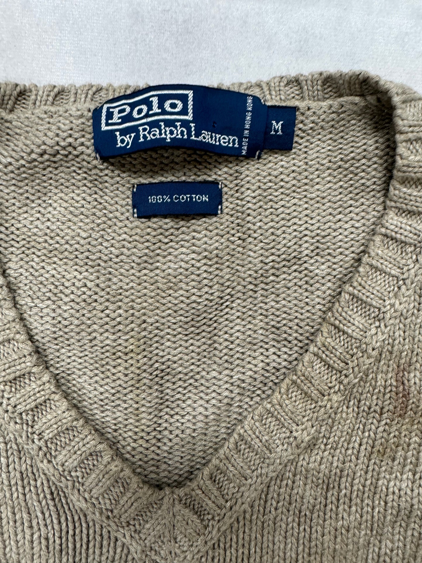 Vintage Polo by Ralph Lauren Logo Knit Sweater Vest(Medium)