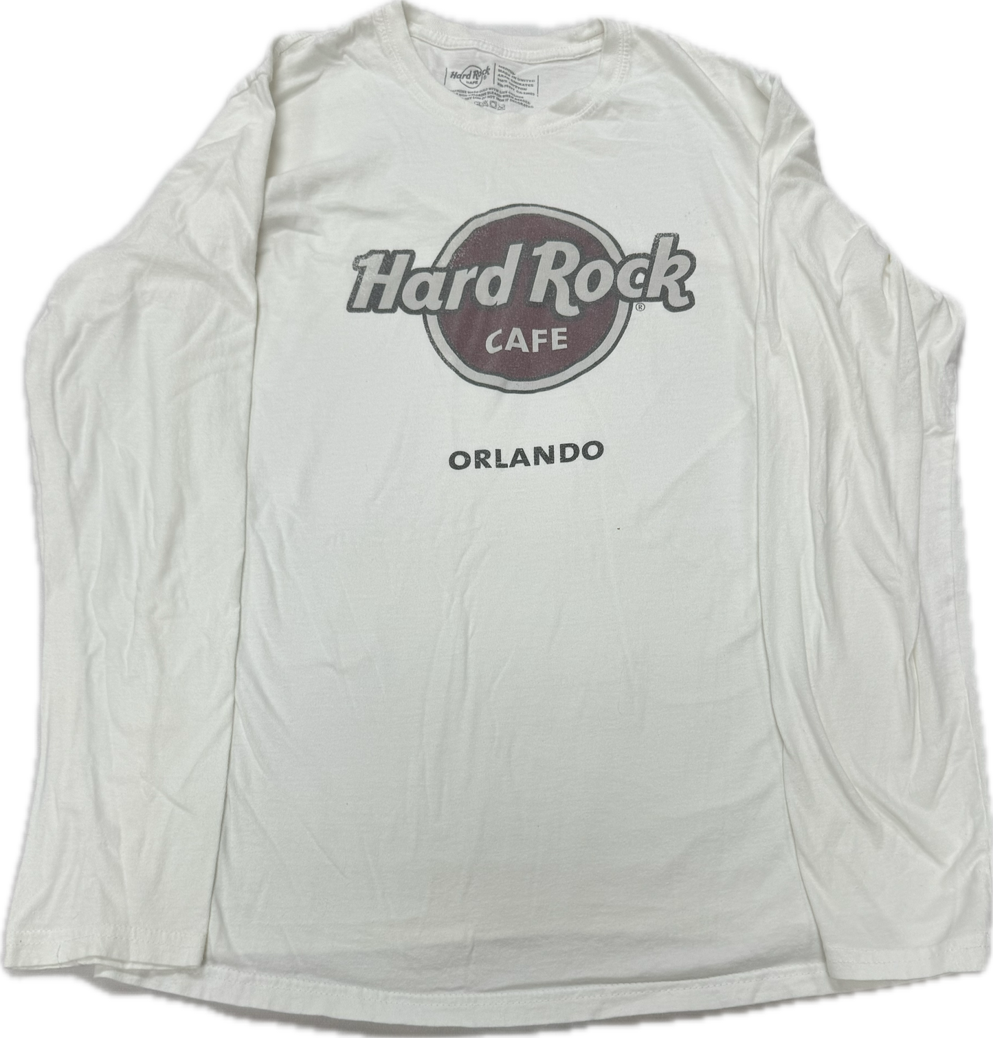 Vintage Hard Rock Cafe Orlando Florida Long Sleeve Tee(Medium)