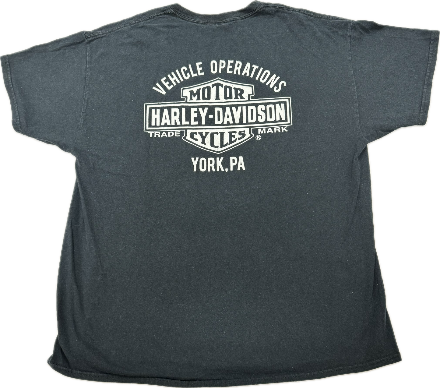 Vintage Harley Davidson Biker Logo York Pennsylvania Vacation Tee(XL)