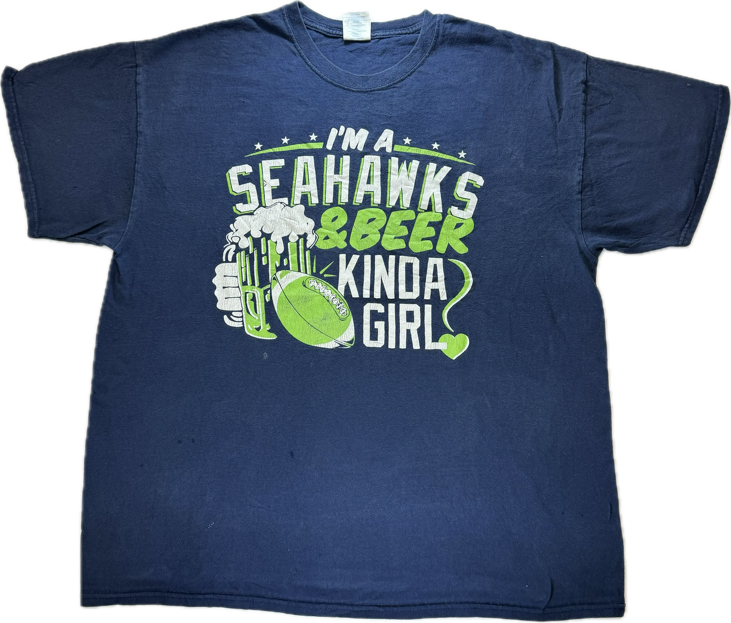 Vintage Seattle Seahawks NFL Football City Team Tee(XL)