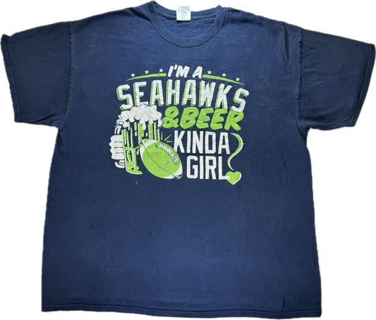 Vintage Seattle Seahawks NFL Football City Team Tee(XL)