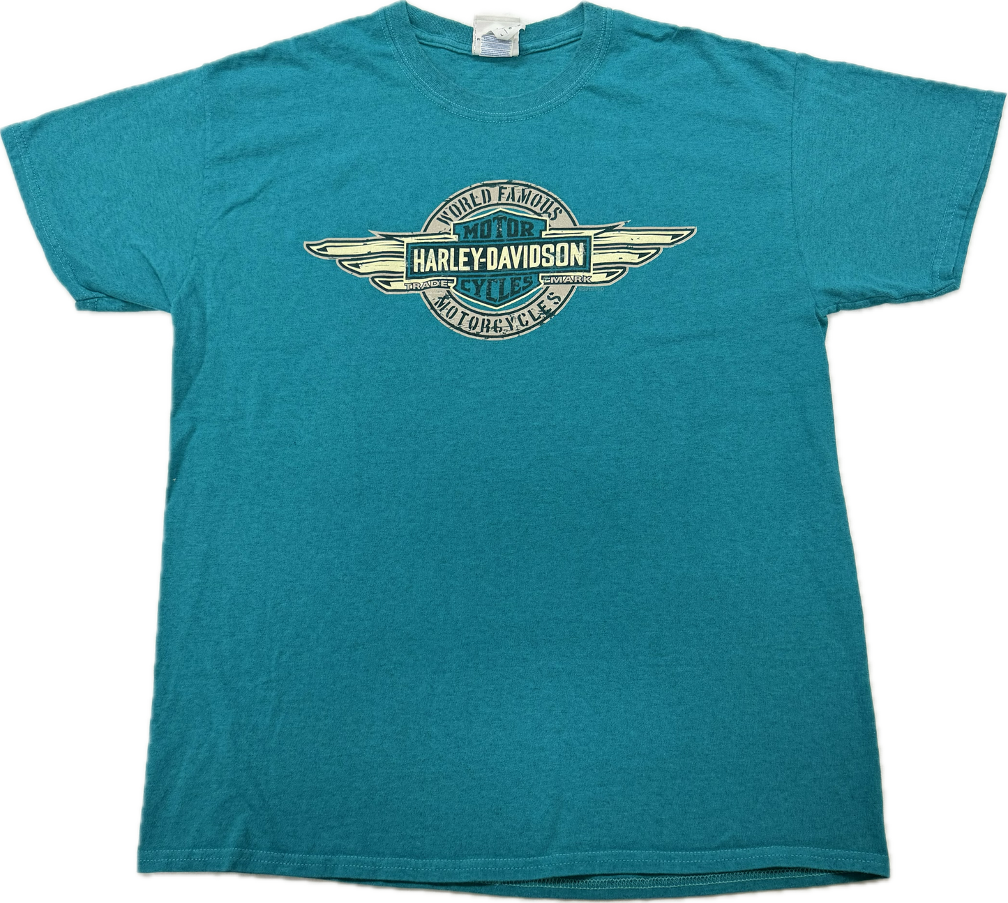 Vintage Harley Davidson Biker Logo St. Louis Missouri Tee(Large)