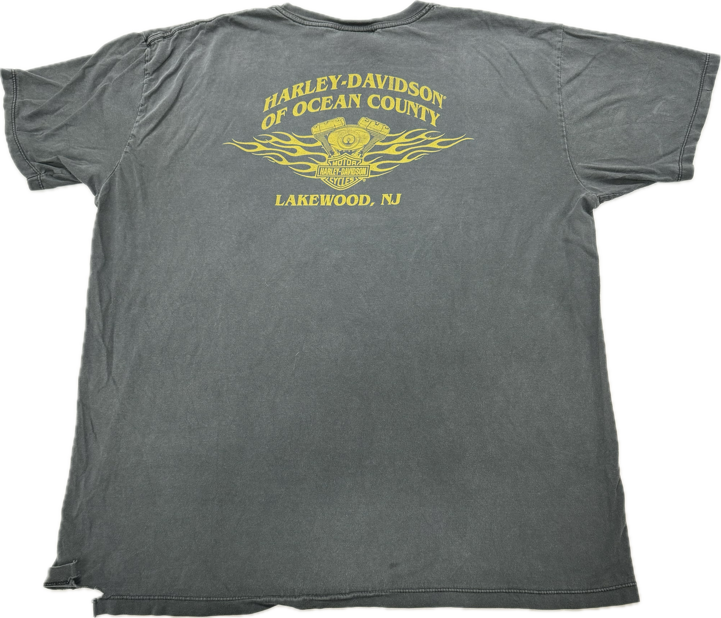 Vintage Harley Davidson Biker Logo Lakewood New Jersey Tee(XL)