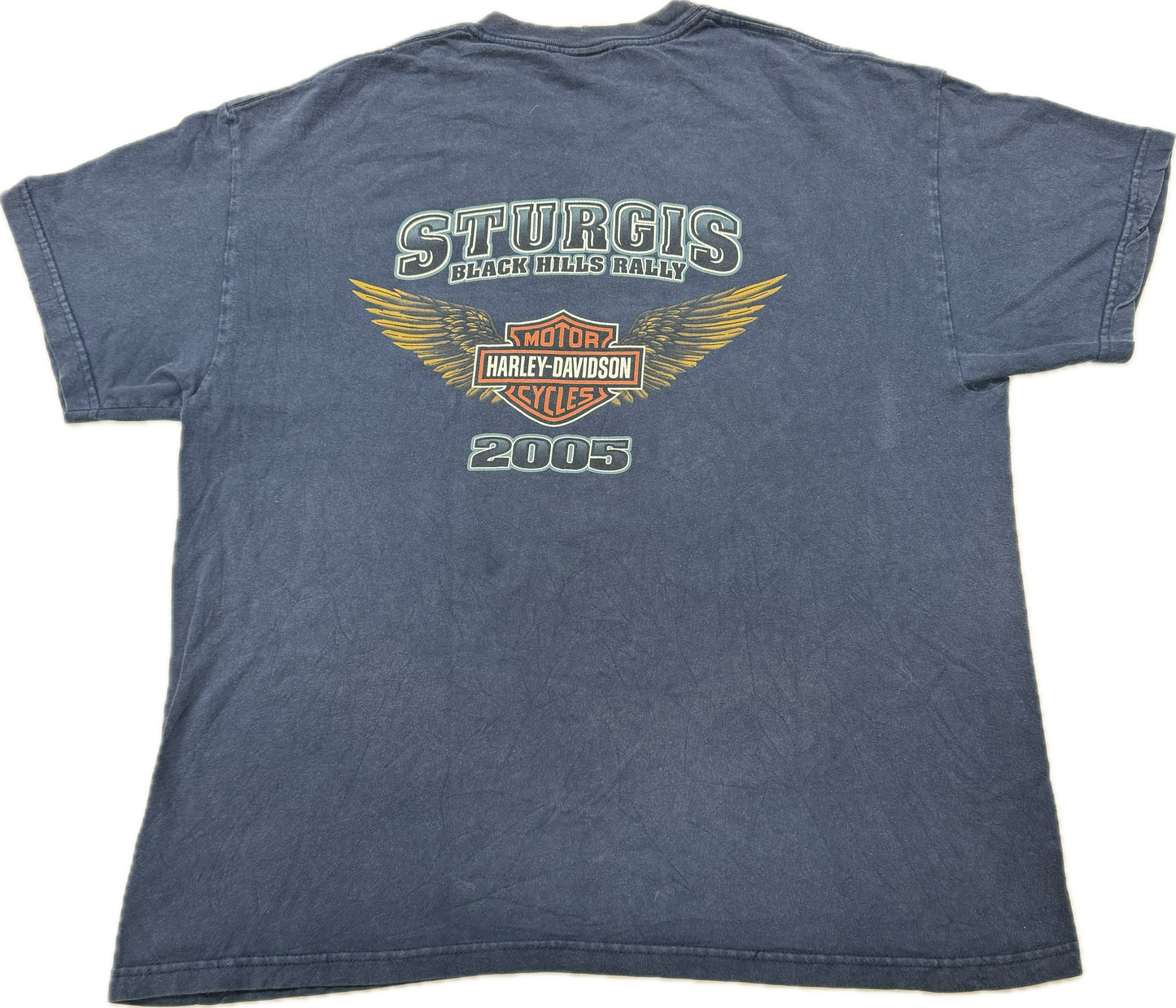 Vintage Sturgis X Harley Davidson Biker Logo Tee(XL)