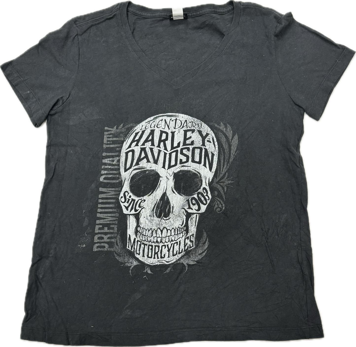 Vintage Harley Davidson Biker Logo Lebanon New Jersey Tee(Large)