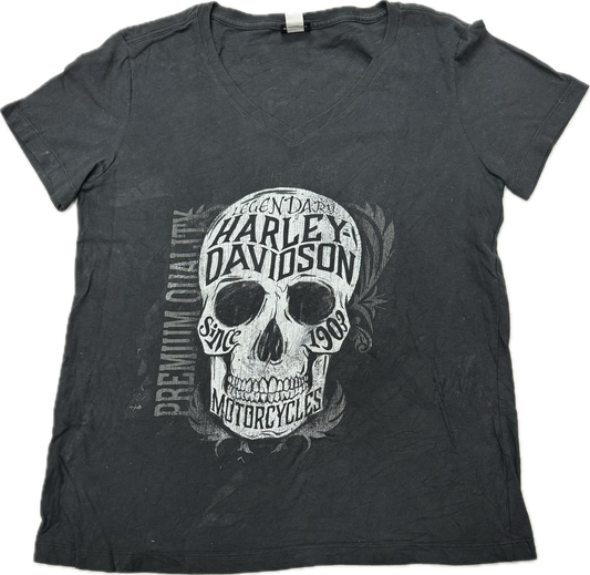 Vintage Harley Davidson Biker Logo Lebanon New Jersey Tee(Large)