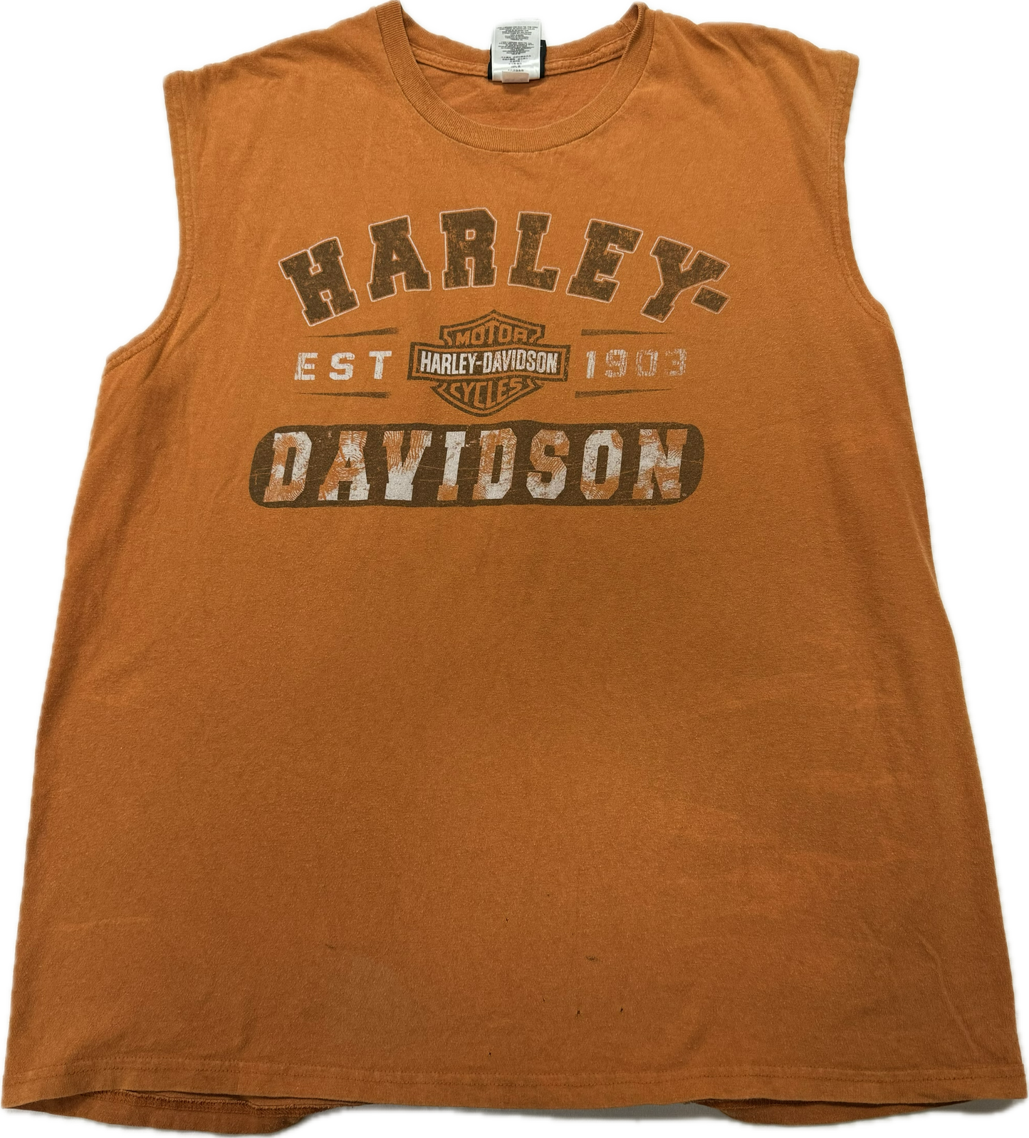 Vintage Harley Davidson Logo Biker Tarentum Pennsylvania Vacation Tank Top(XL)