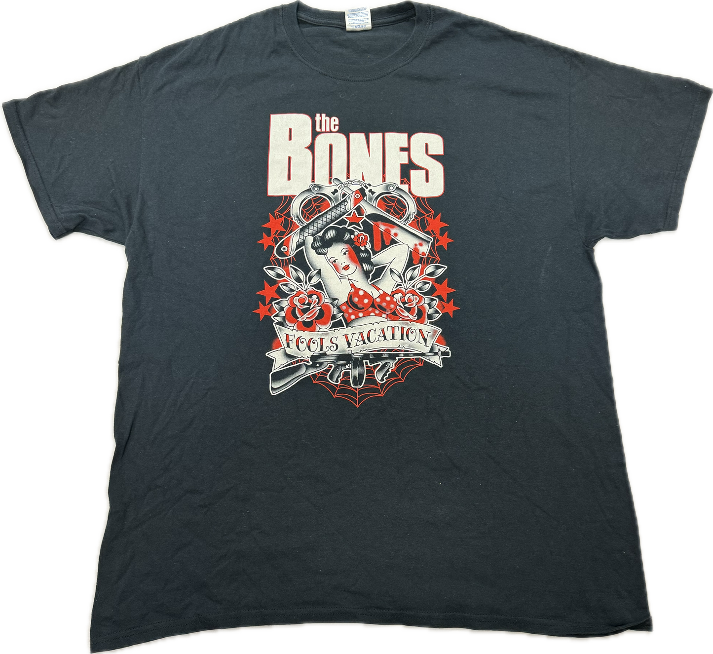 Vintage The Bones Rock Band Tee(XL)