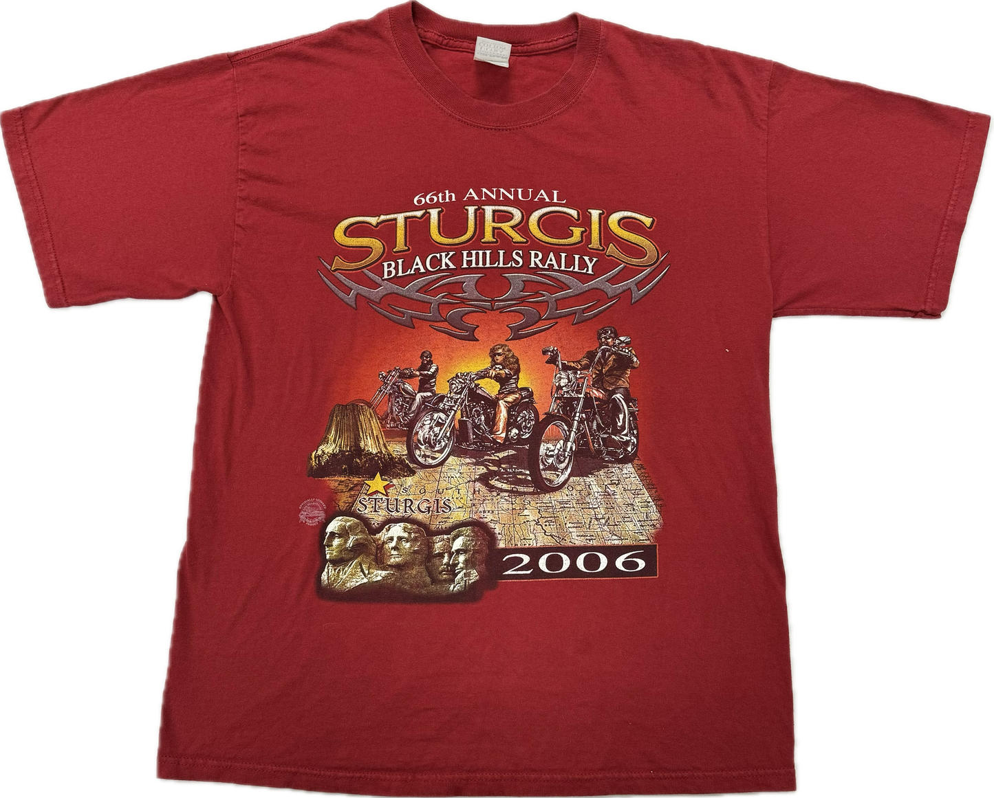 Vintage Sturgis 2006 Black Hills Rally Biker Tee(Large)