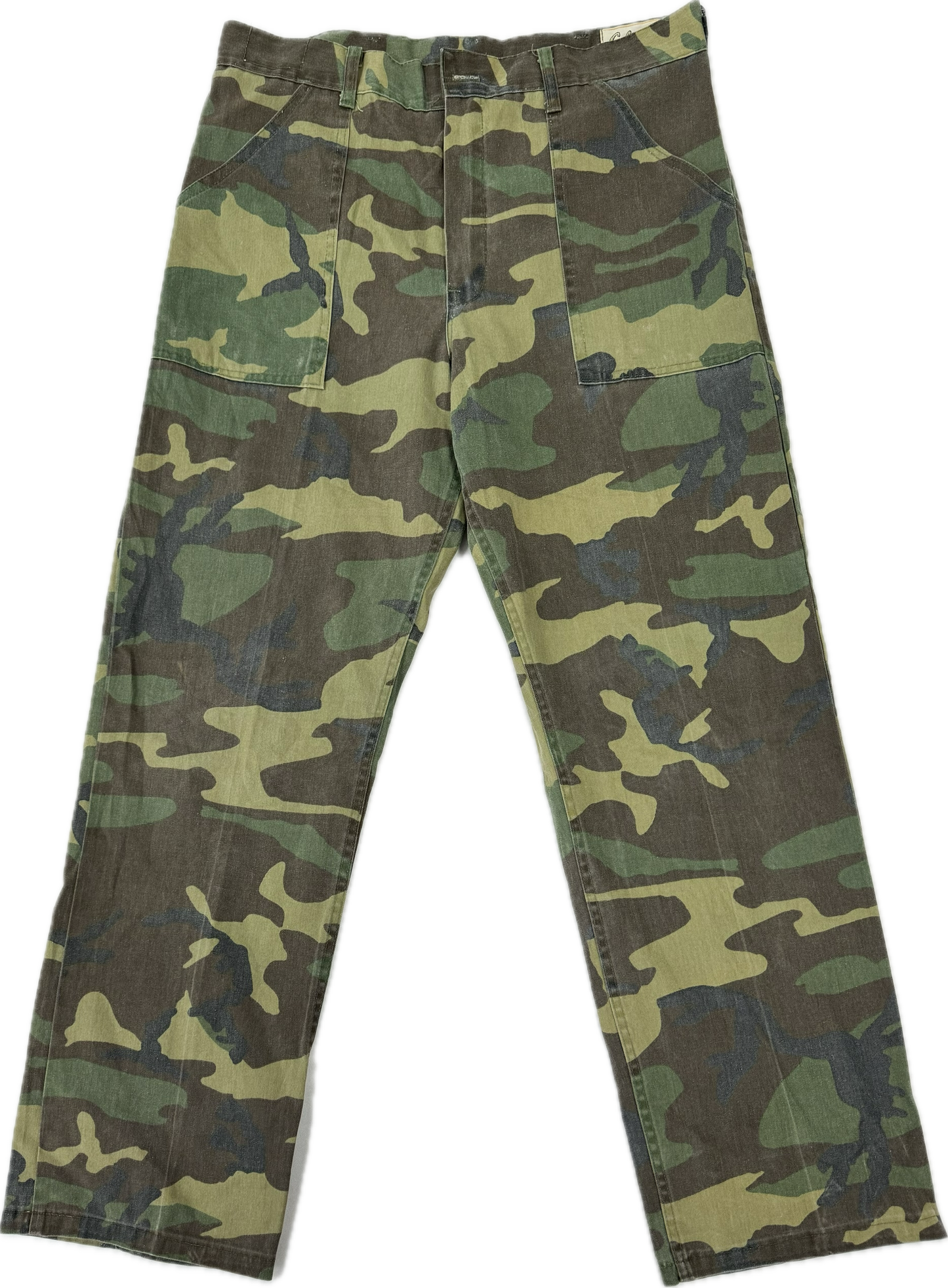 Vintage Camo Cargo Pants Adjustable Relaxed Fit(34 x 31)