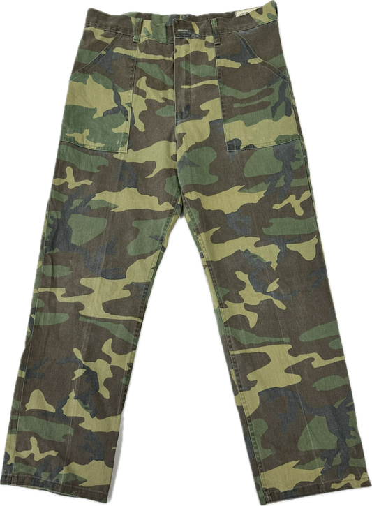 Vintage Camo Cargo Pants Adjustable Relaxed Fit(34 x 31)