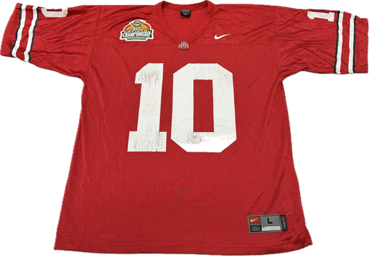 Vintage Ohio State Buckeyes NCAA College Football Red Jersey(Large)