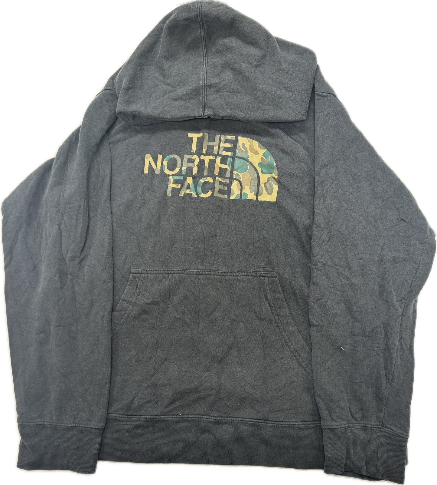 Vintage The North Face Camo Hooded Sweatshirt(Large)