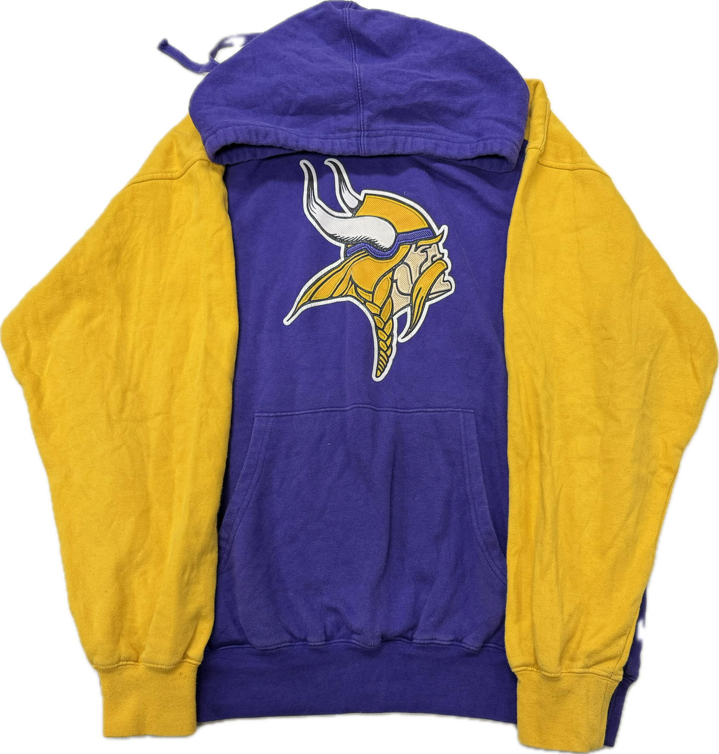 Vintage Minnesota Vikings NFL Football Team Logo Hooded Sweatshirt(Large)