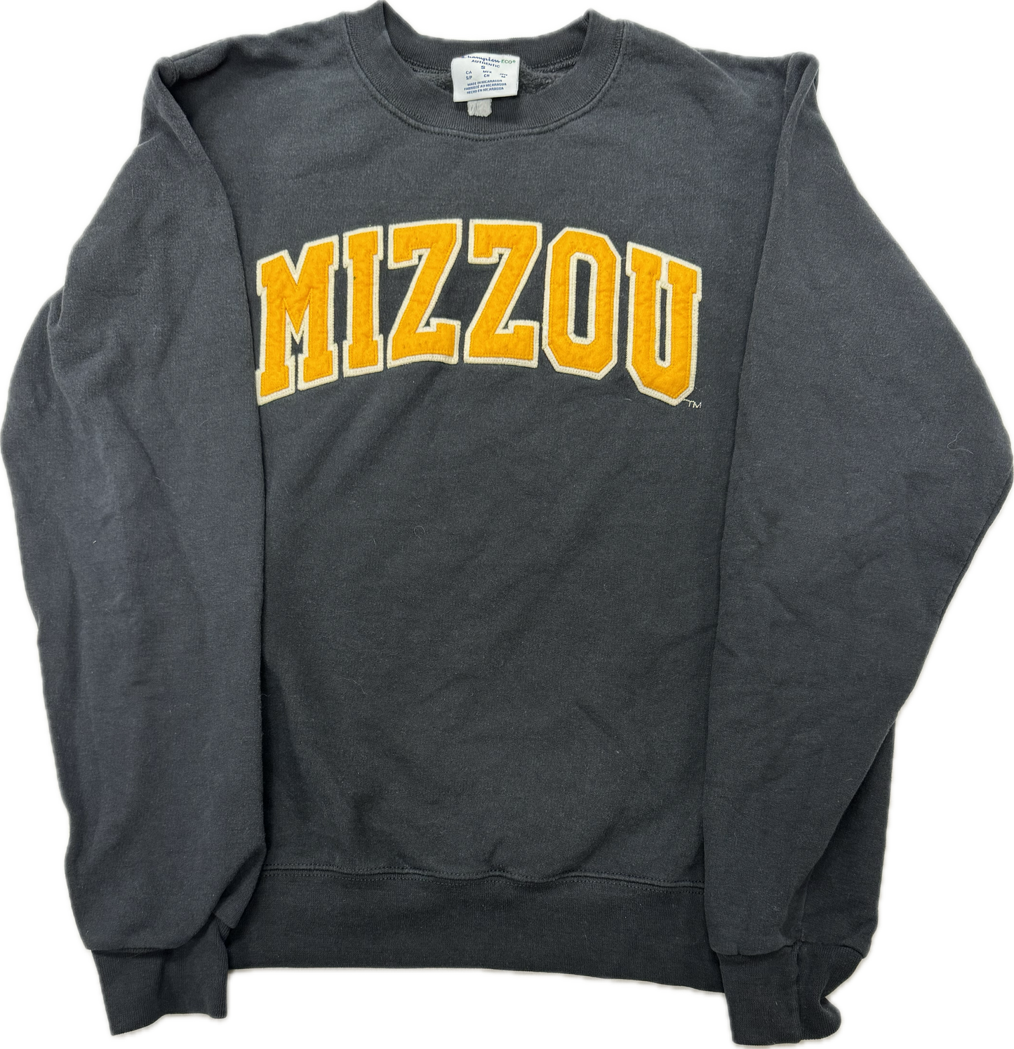 Vintage Mizzou University NCAA College Logo Crewneck Sweatshirt(Small)