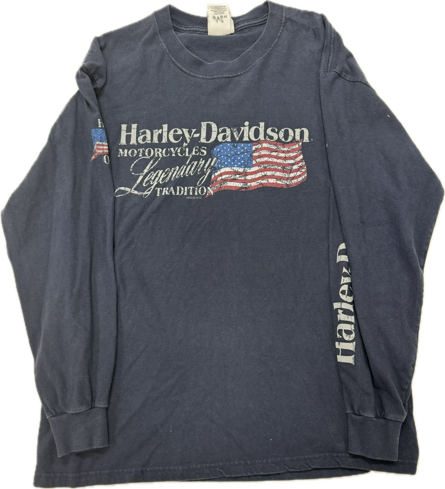 Vintage Harley Davidson Biker Logo Gettysburg Pennsylvania Longsleeve Tee(Large)