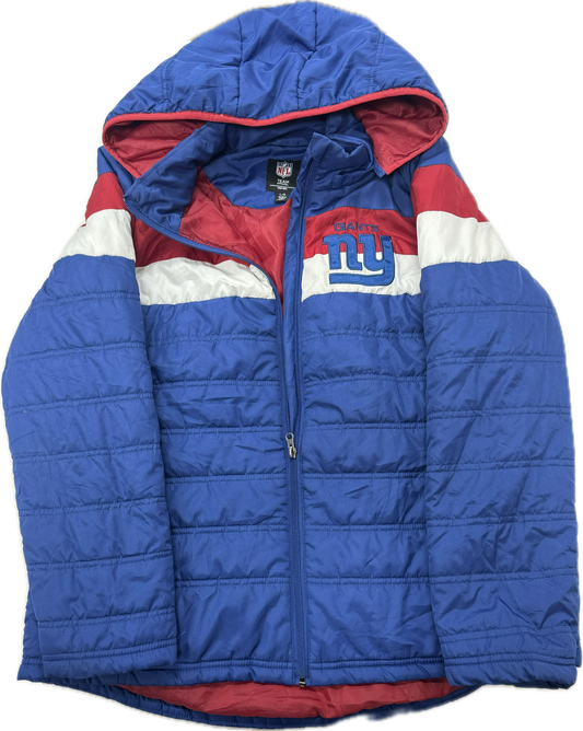 Vintage Sportswear NFL New York Giants Windbreaker/Puffer Zip Up Jacket(Large)